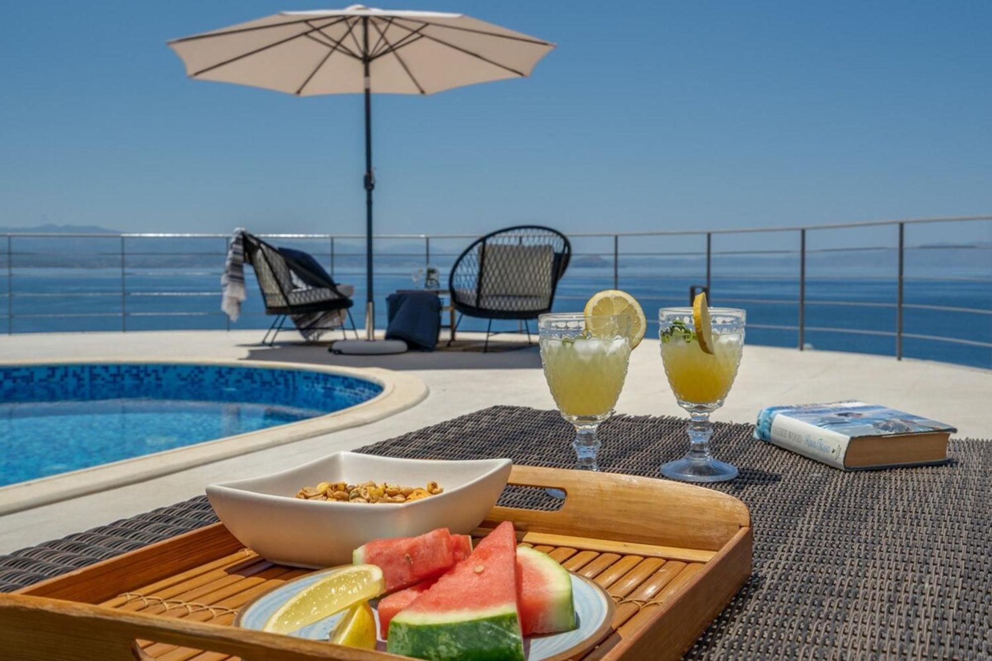 Villa Hemera Ocean View Private Heated Pool Chorafakia Exteriör bild