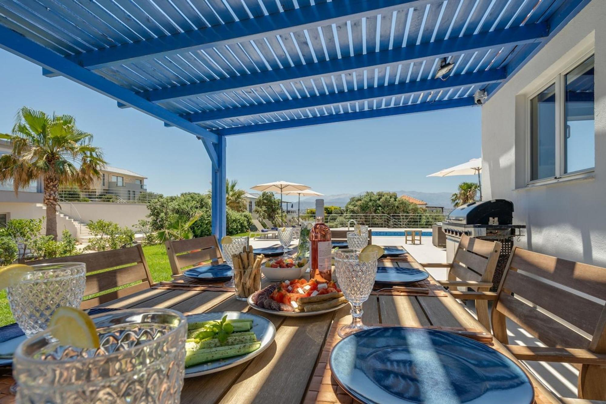 Villa Hemera Ocean View Private Heated Pool Chorafakia Exteriör bild